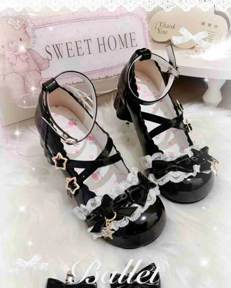 Bow Round Toe Lolita Shoes - Image 8