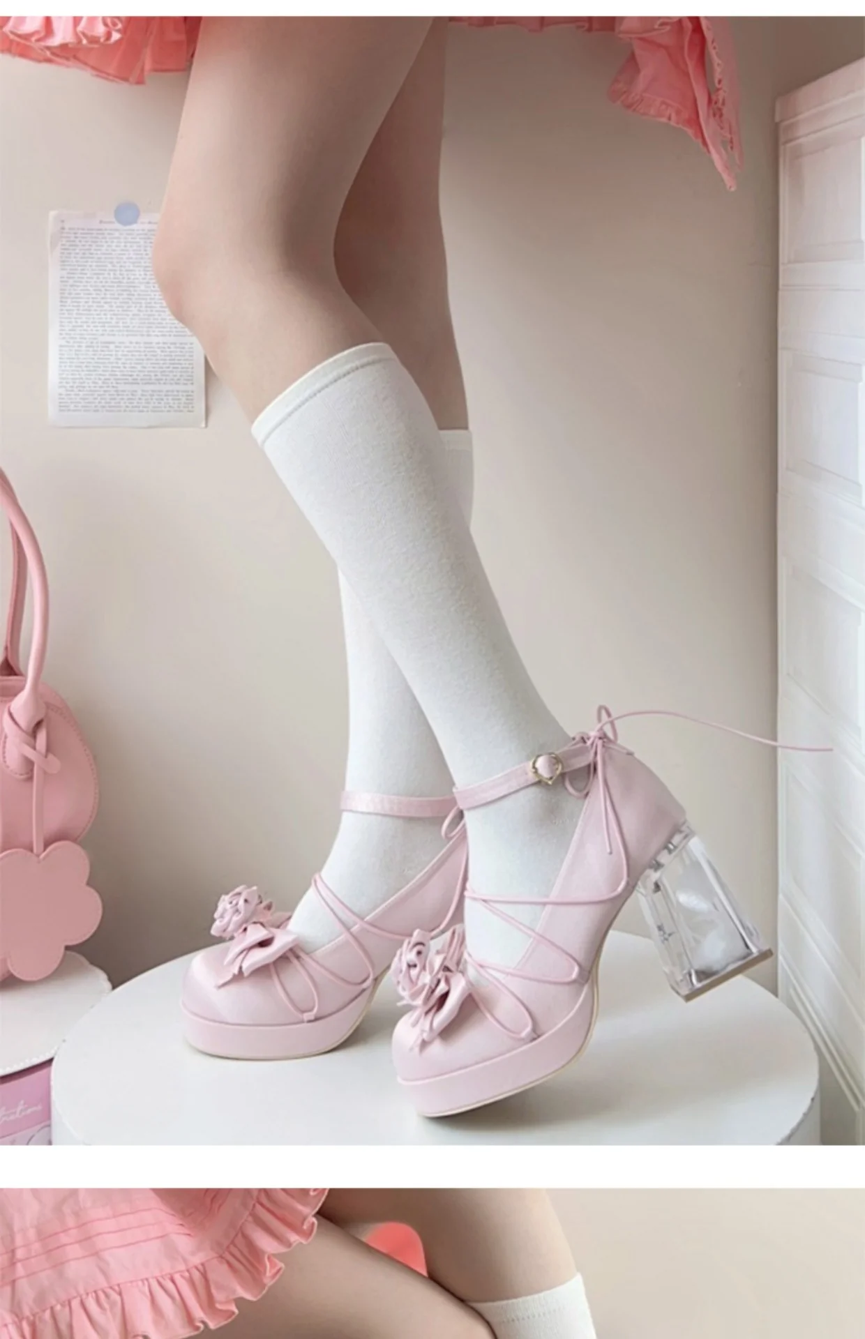 Bow Tie Glasshouse Lolita Shoes - Image 2
