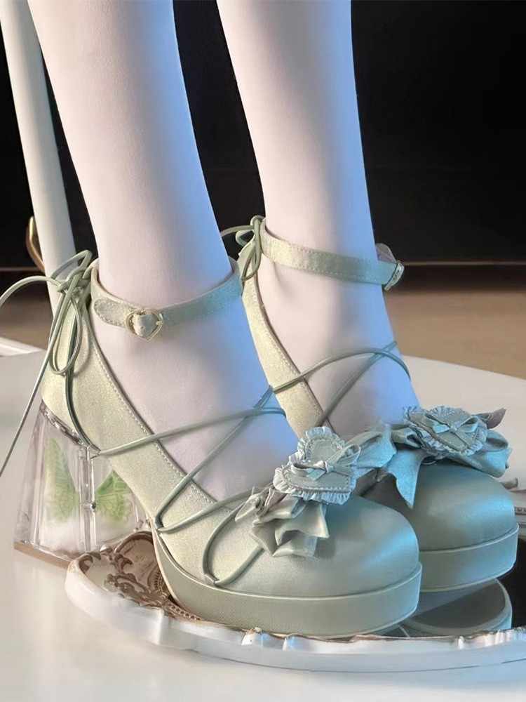 Bow Tie Glasshouse Lolita Shoes - Image 6