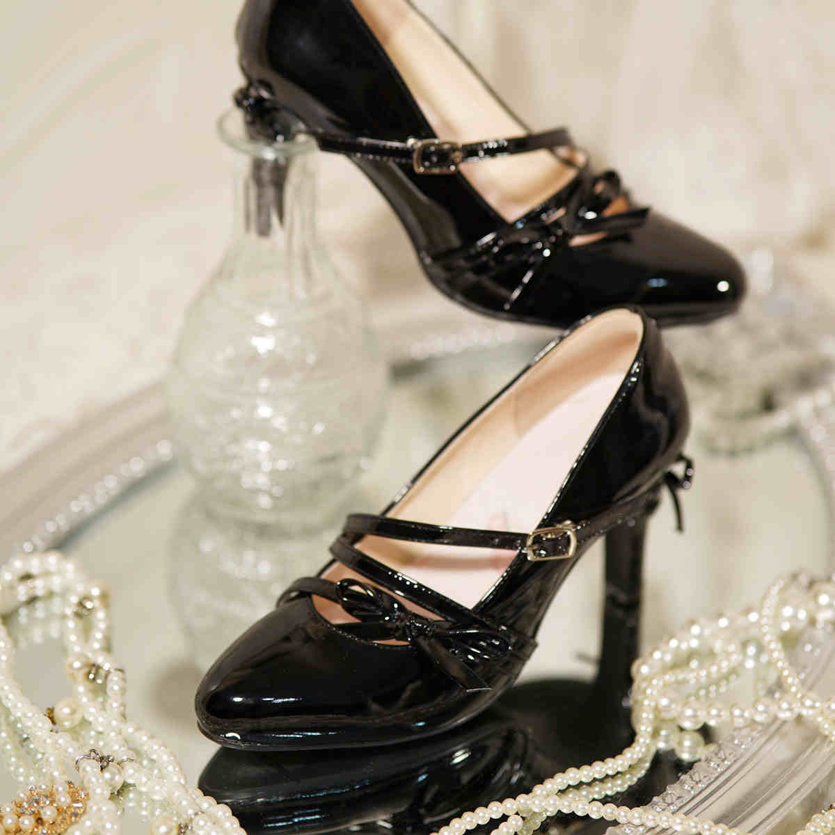 Bow Tie Lolita High Heels - Image 10