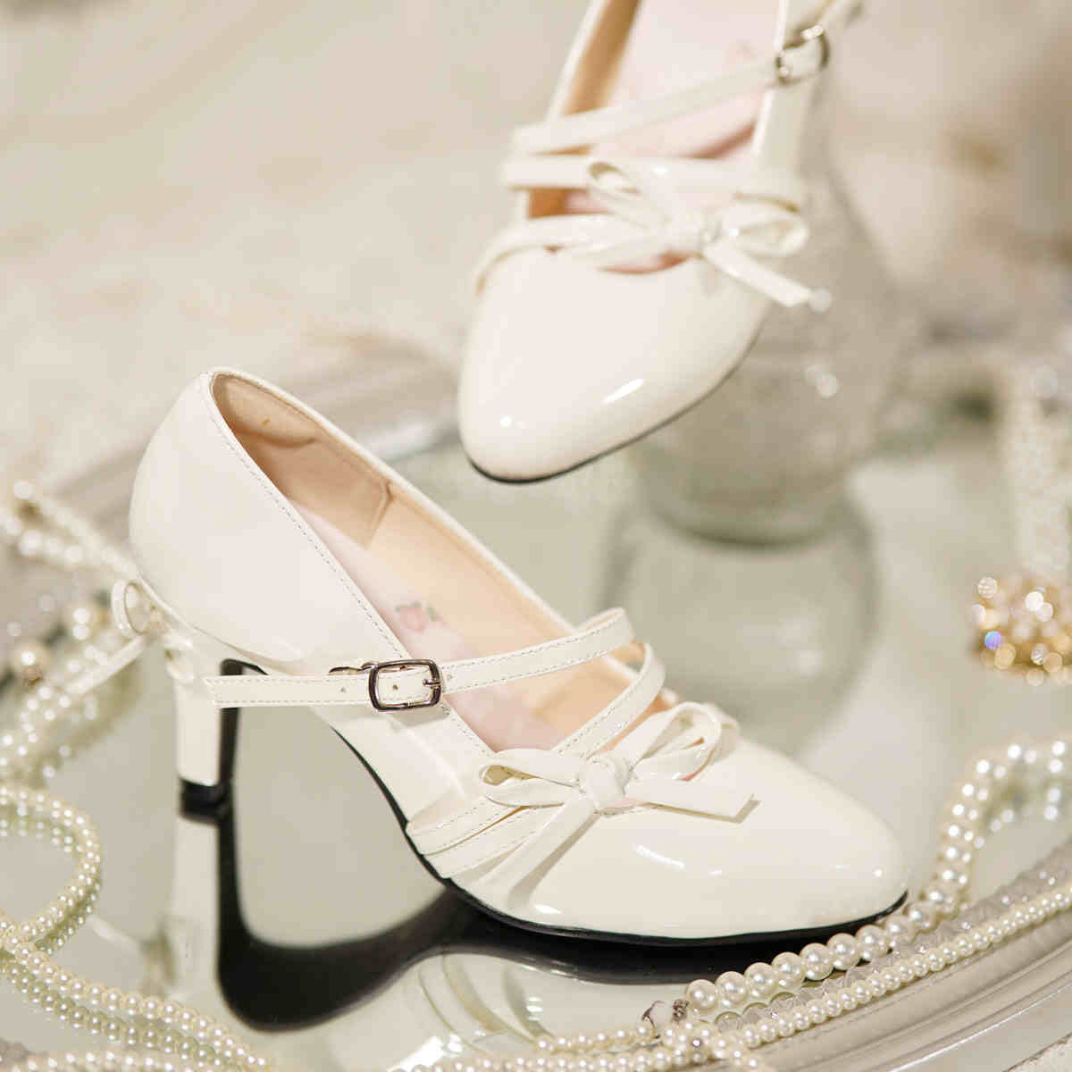 Bow Tie Lolita High Heels - Image 11