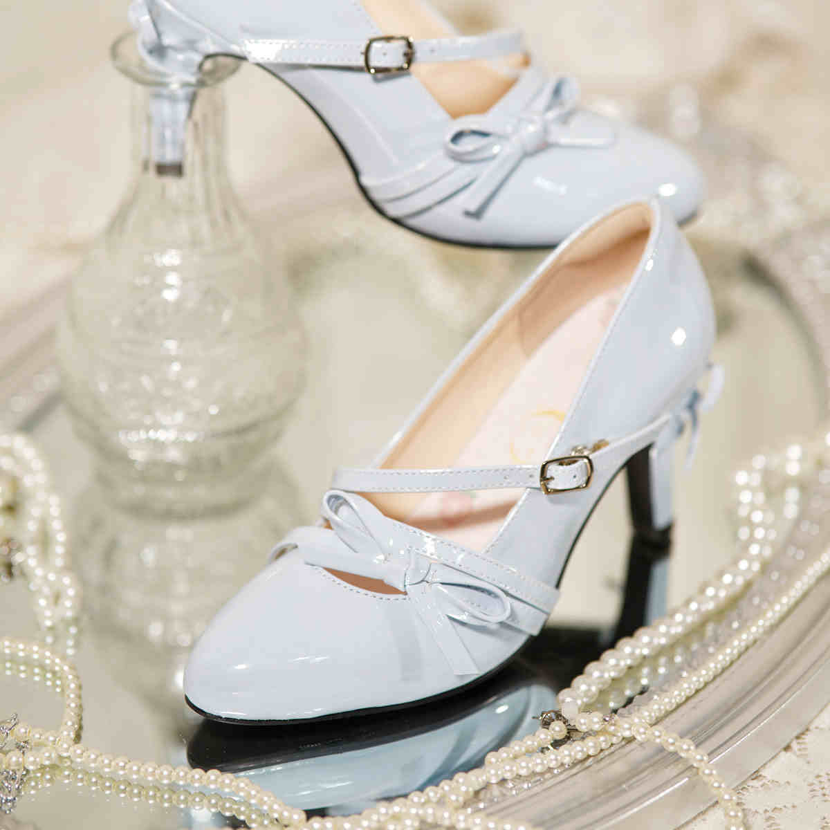 Bow Tie Lolita High Heels - Image 12