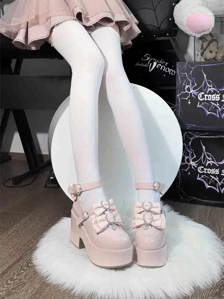 Bows Buckle Mary Jane Shoes - Image 3