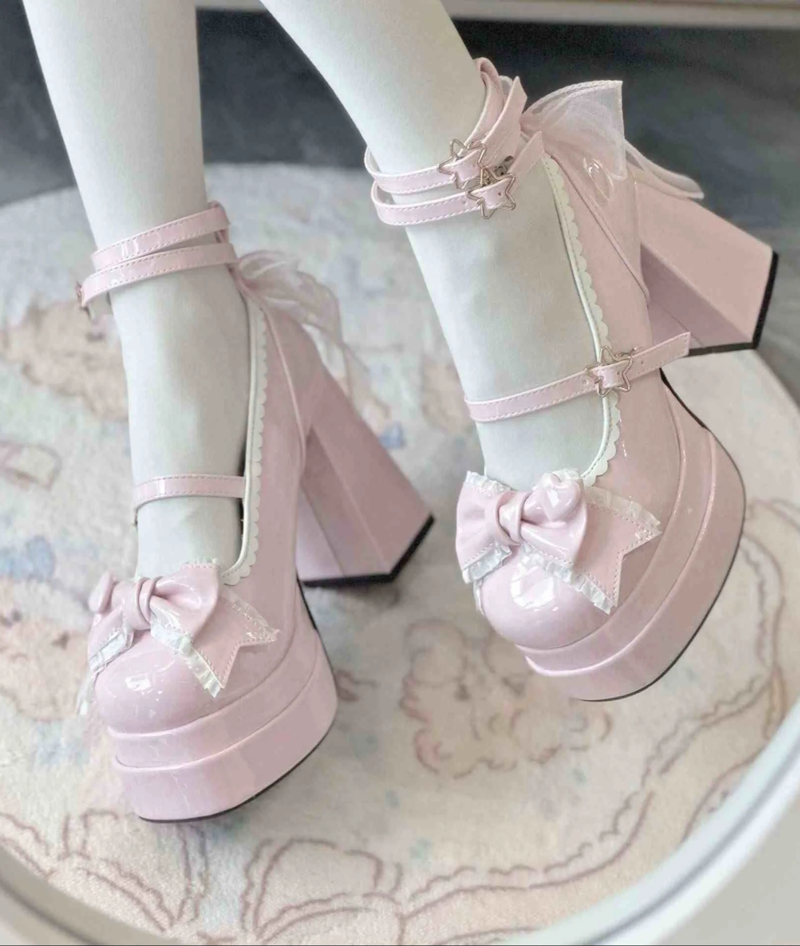 Bows Lolita Mary Jane Shoes