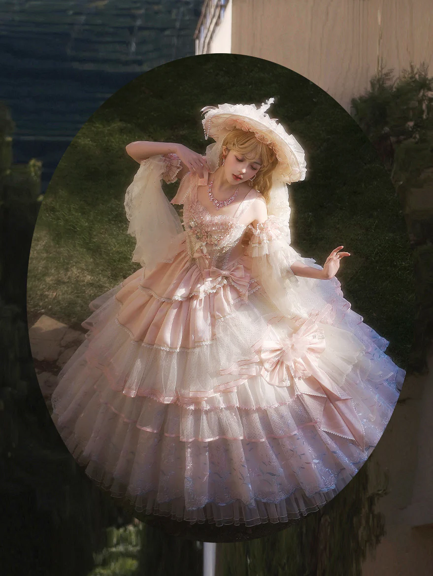 Bows Mesh Lace Lolita Dress - Image 3