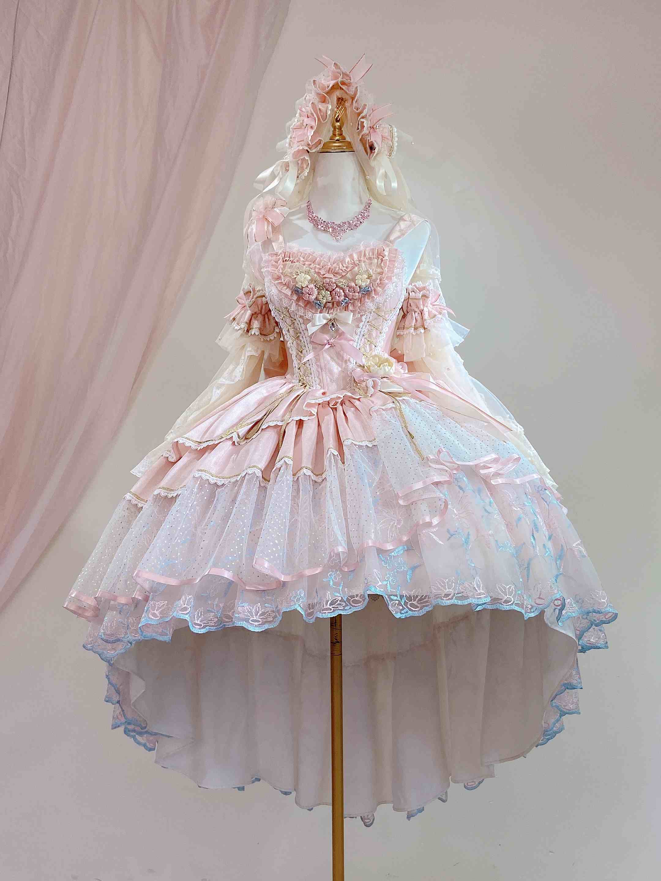 Bows Mesh Lace Lolita Dress - Image 6