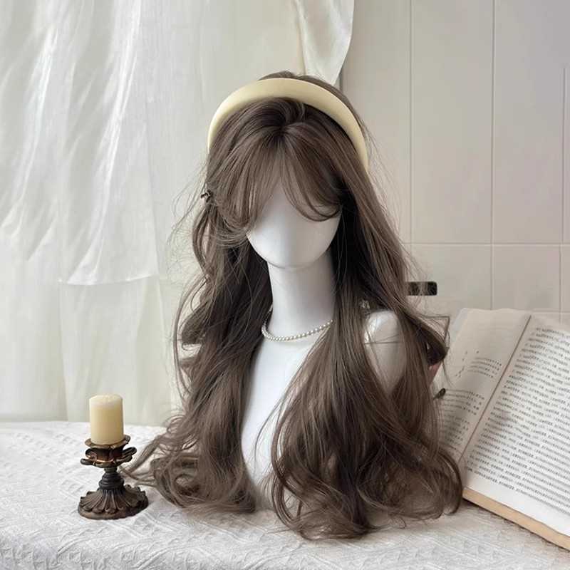 Brown Long Curly Wig - Image 3