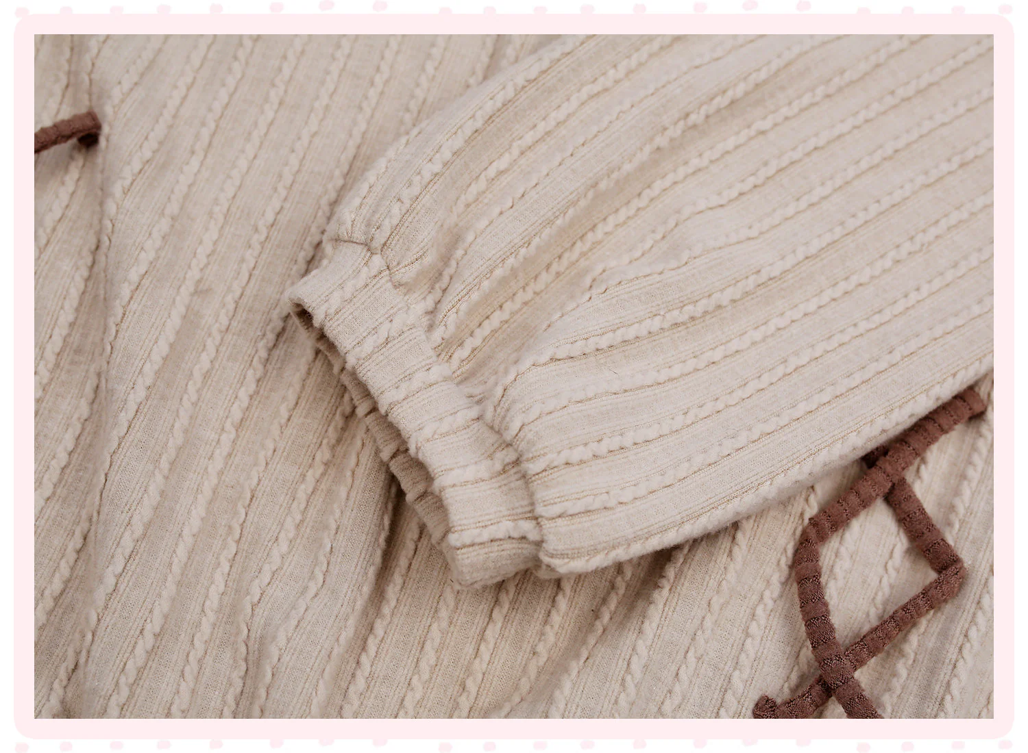 brown plaid bow kawaii jumper - Image 7