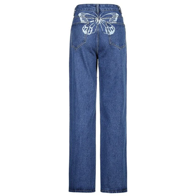 Butterfly High Waisted Jeans - Image 2