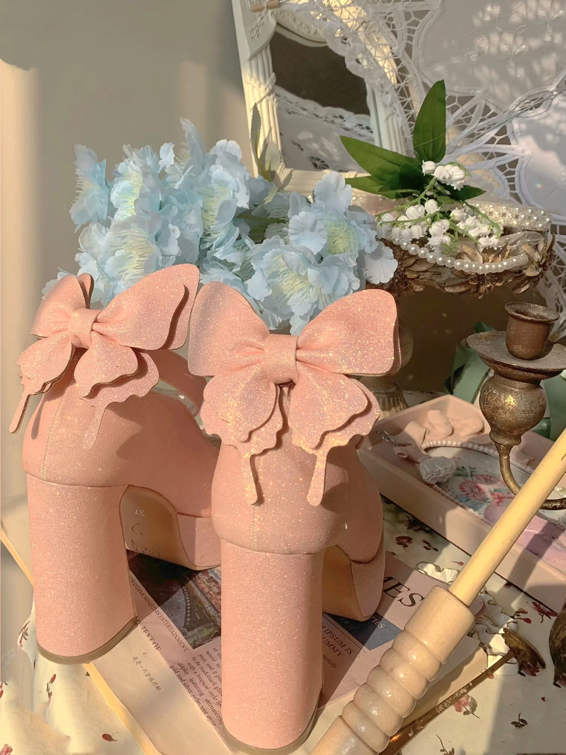 Butterfly Bling High Heels - Image 16