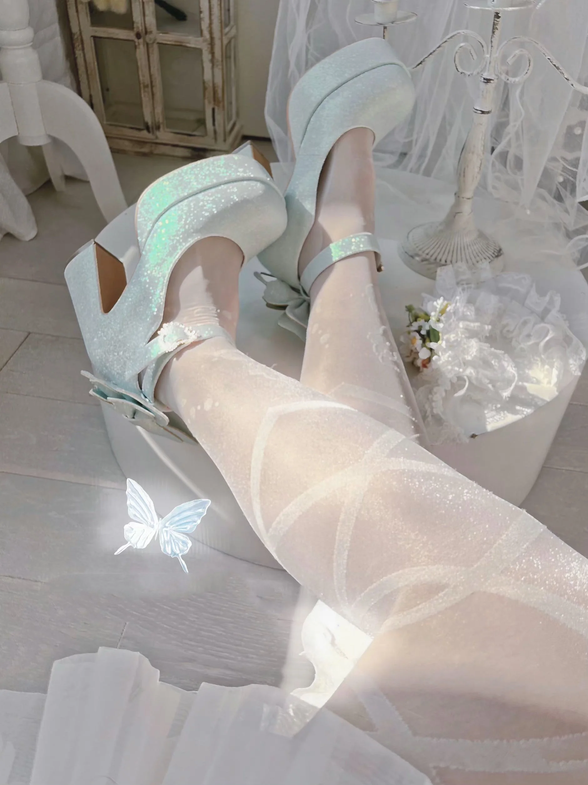 Butterfly Bling High Heels - Image 8