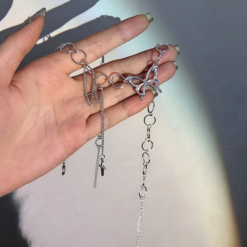 Butterfly Dainty Chain Choker - Image 3