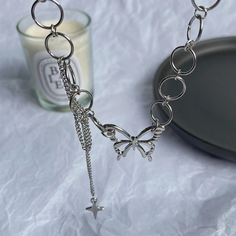 Butterfly Dainty Chain Choker - Image 5