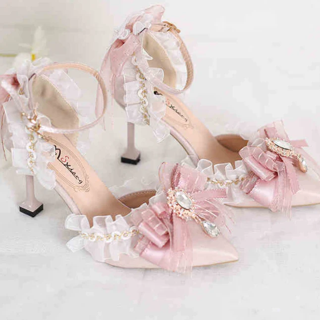 Butterfly Flower High-heeled Sandals - Image 4