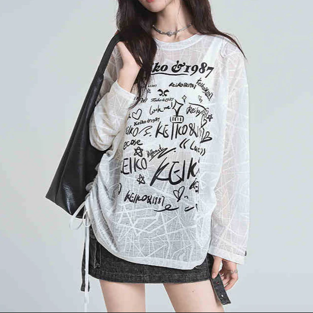 Butterfly Hollow Back Long-sleeved Top - Image 5
