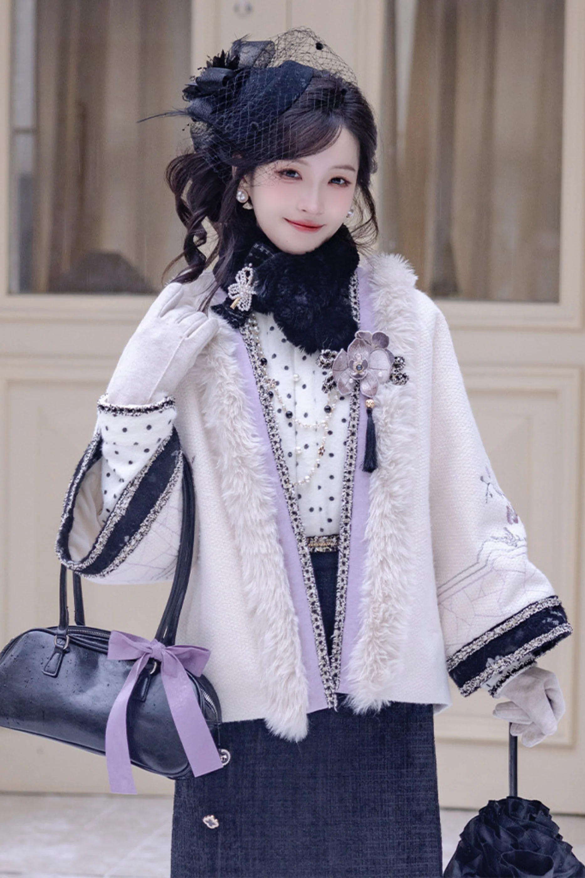 Butterfly Ink Dot Jacket Set - Image 4