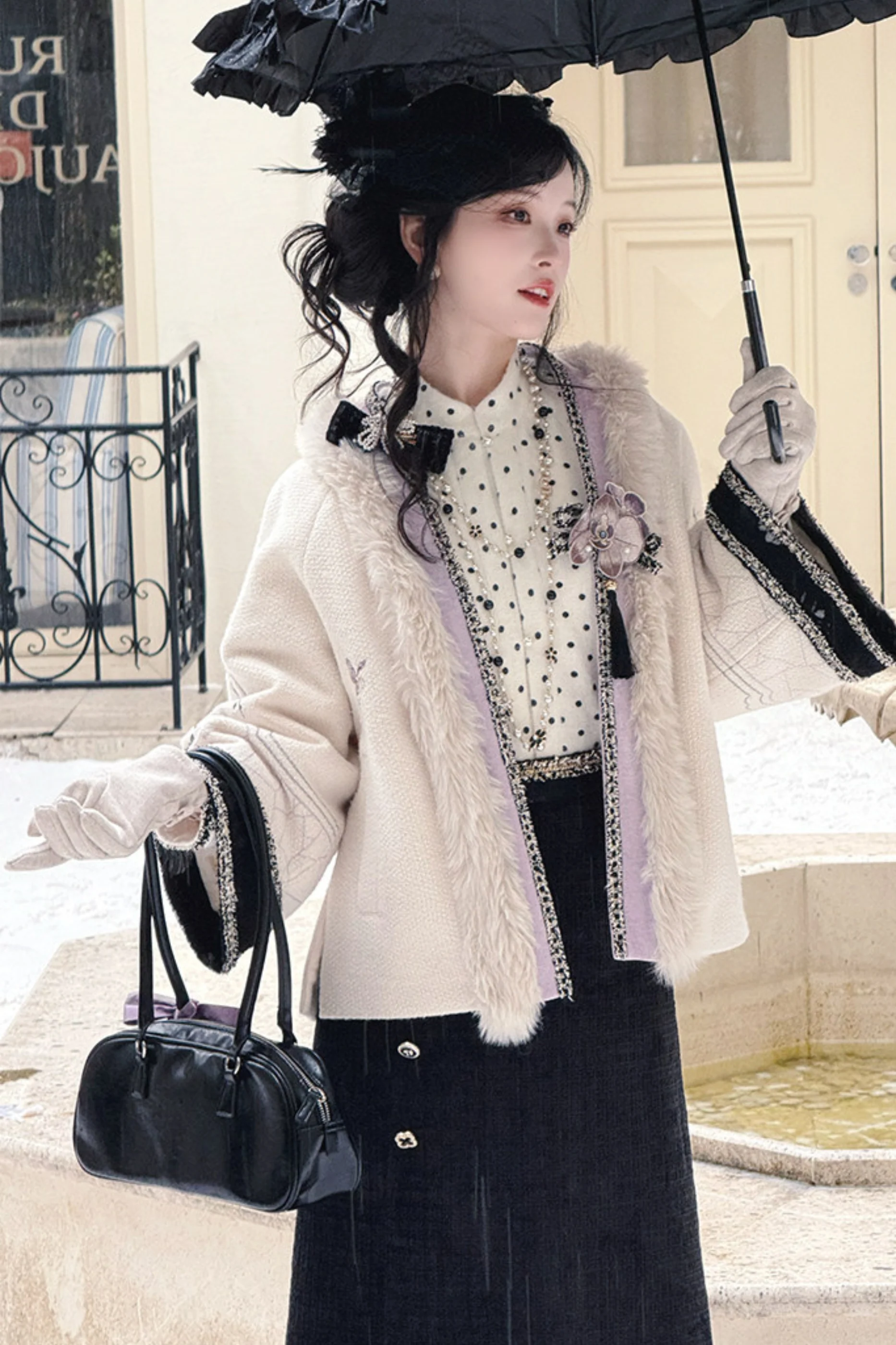 Butterfly Ink Dot Jacket Set - Image 5