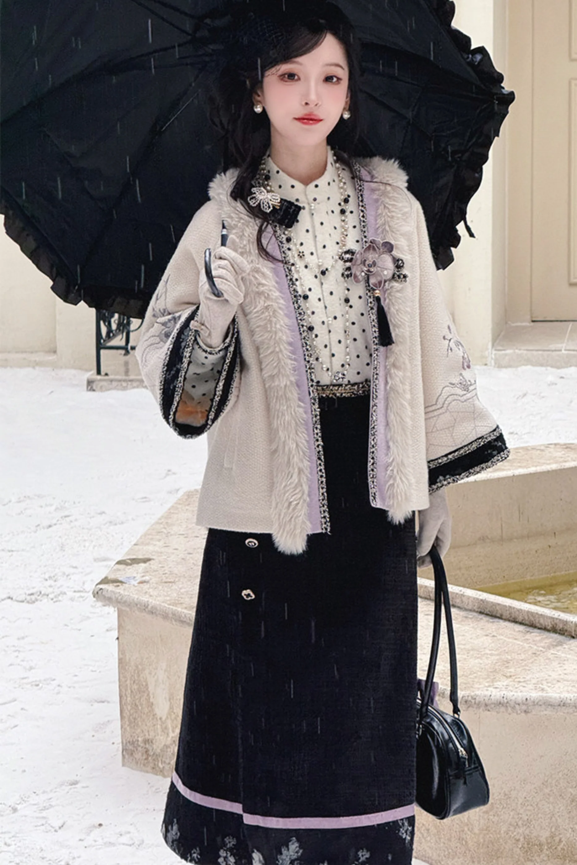 Butterfly Ink Dot Jacket Set - Image 6