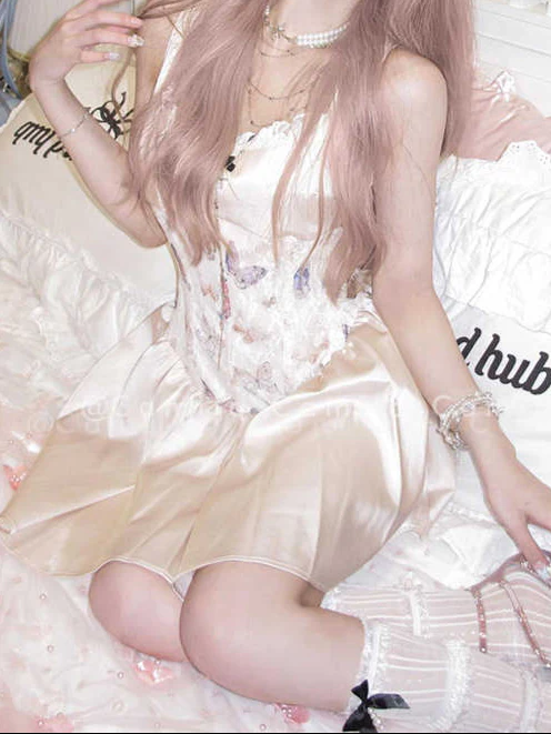 Butterfly Lace Fishbone Coquette Dress - Image 2
