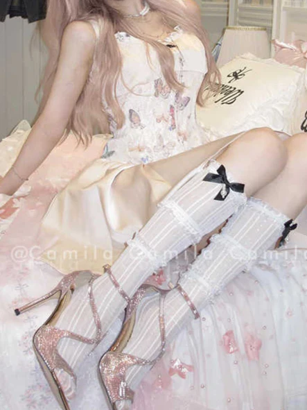 Butterfly Lace Fishbone Coquette Dress - Image 3