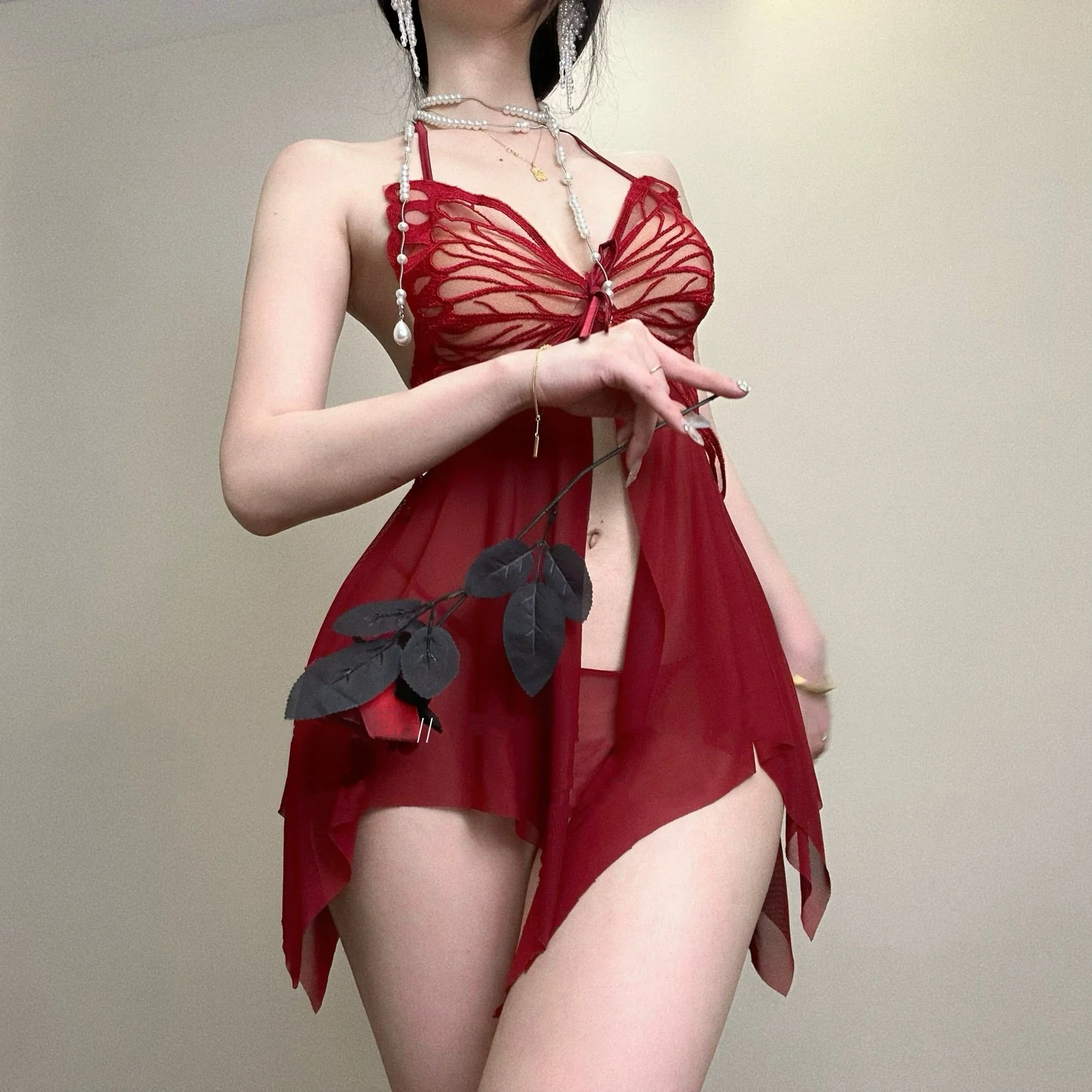 Butterfly Mesh Dress - Image 9