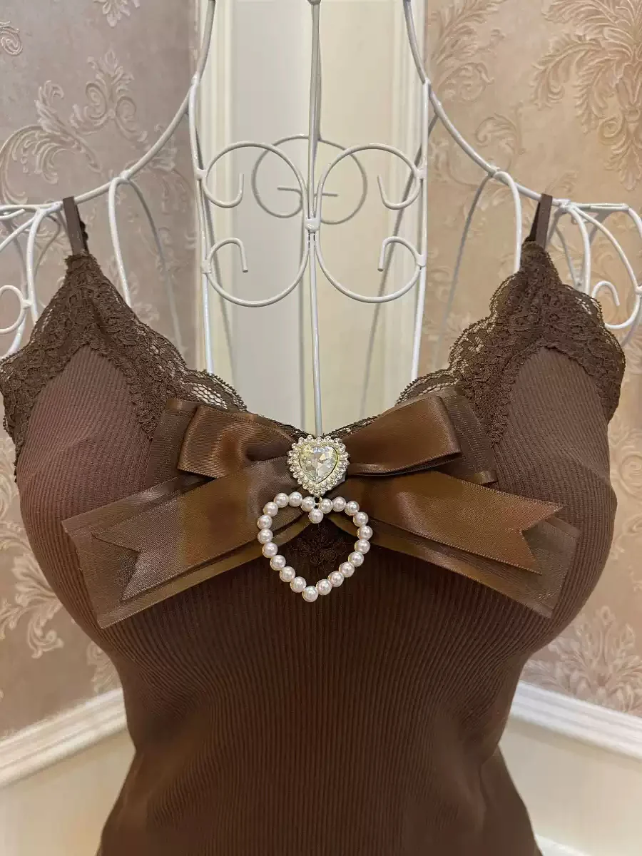 Butterfly Pearl Love Sparkling Diamond Suspenders - Image 2