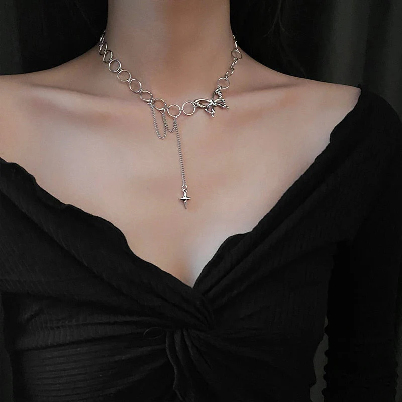 Butterfly & Pearl Necklace - Image 8