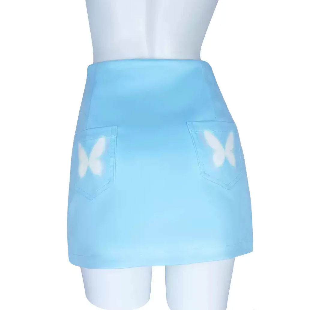 butterfly print skirt - Image 3
