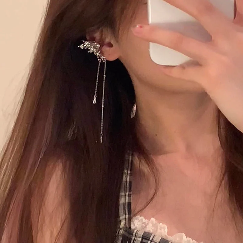 Butterfly Wing Tassel Ear Clips - Image 10