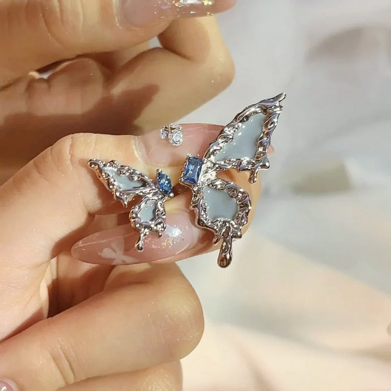 Butterfly Wing Tassel Ear Clips - Image 11