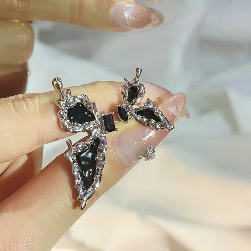 Butterfly Wing Tassel Ear Clips - Image 9