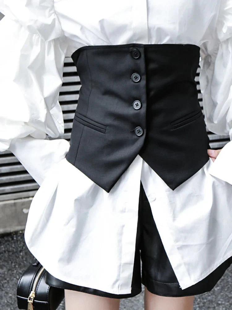 Button-Up Underbust Corset Top - Image 3