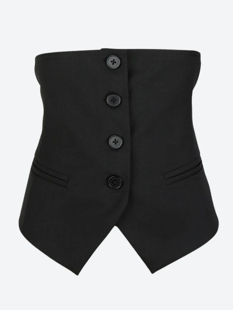 Button-Up Underbust Corset Top - Image 4