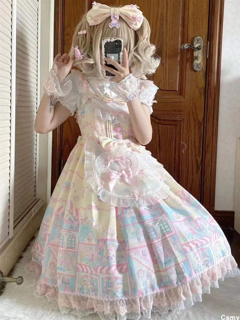 Sweet Lolita Doll Collar Short Sleeve Blouse - Image 10