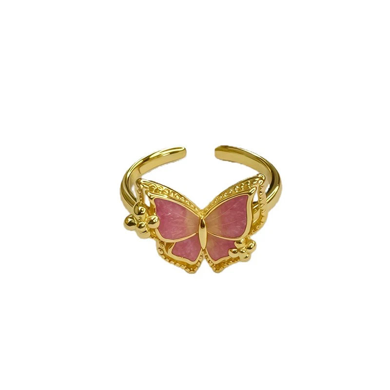 camellia butterfly kawaii ring - Image 10