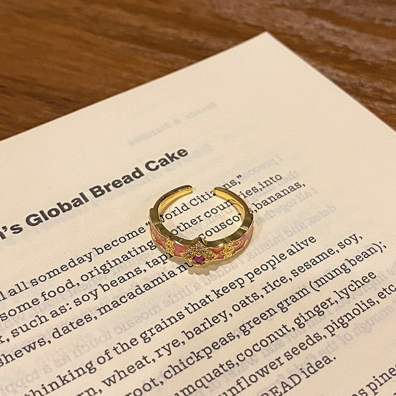 camellia butterfly kawaii ring - Image 6