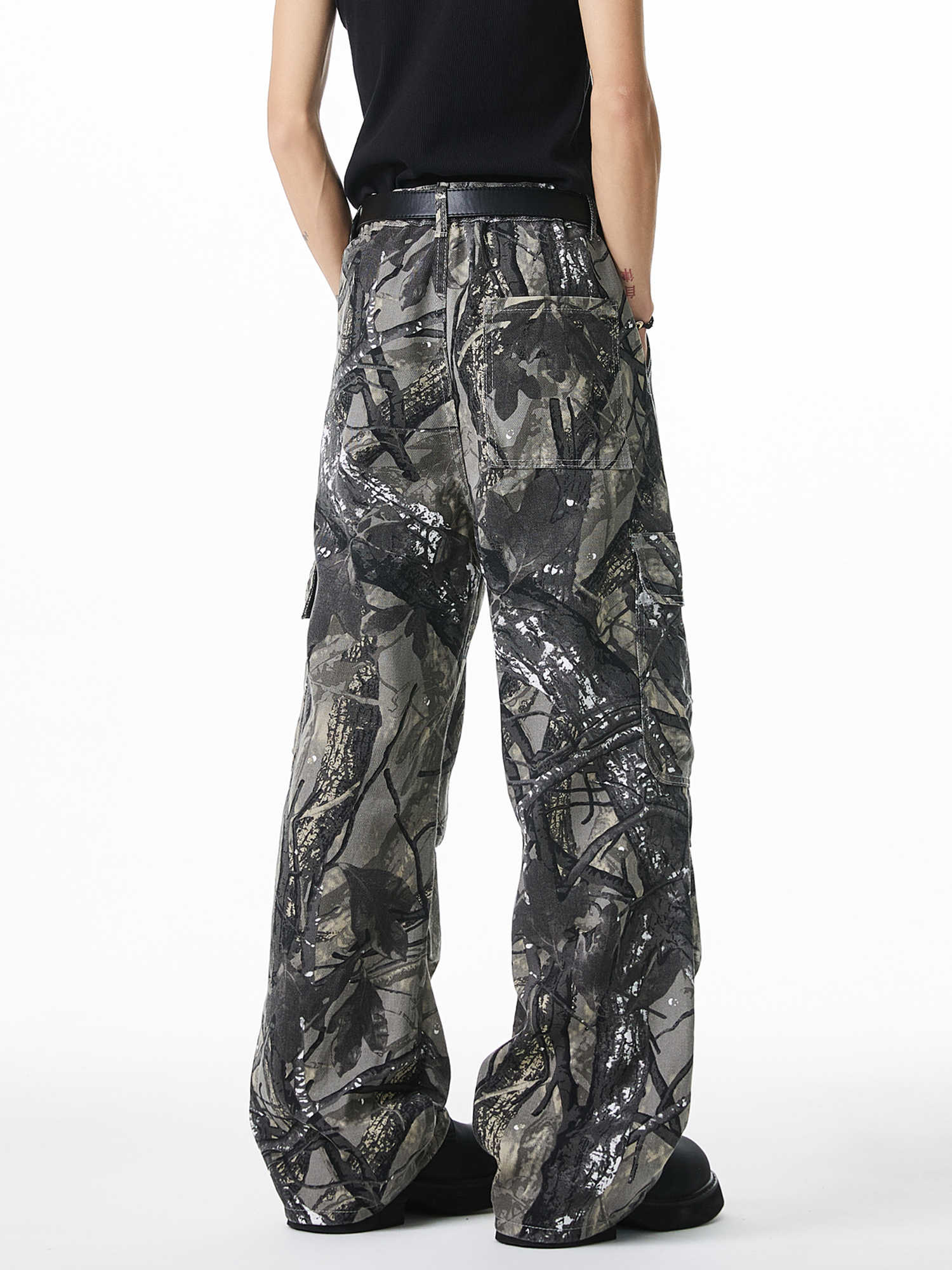 Camouflage Street Straight Pants - Image 4