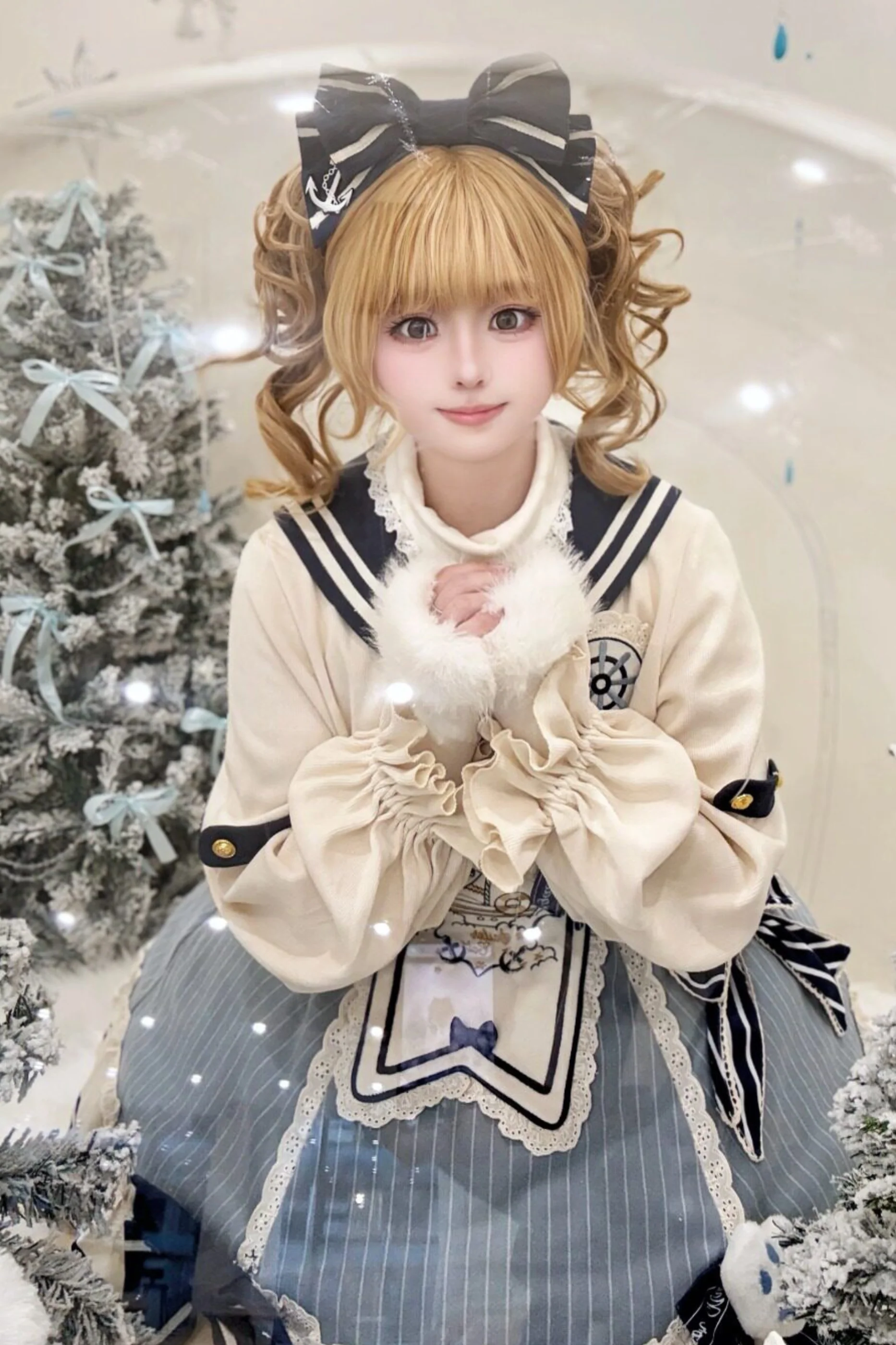 Candy Sailor Jacket + Jumper Skirt + Cat Hat + Headband - Image 2