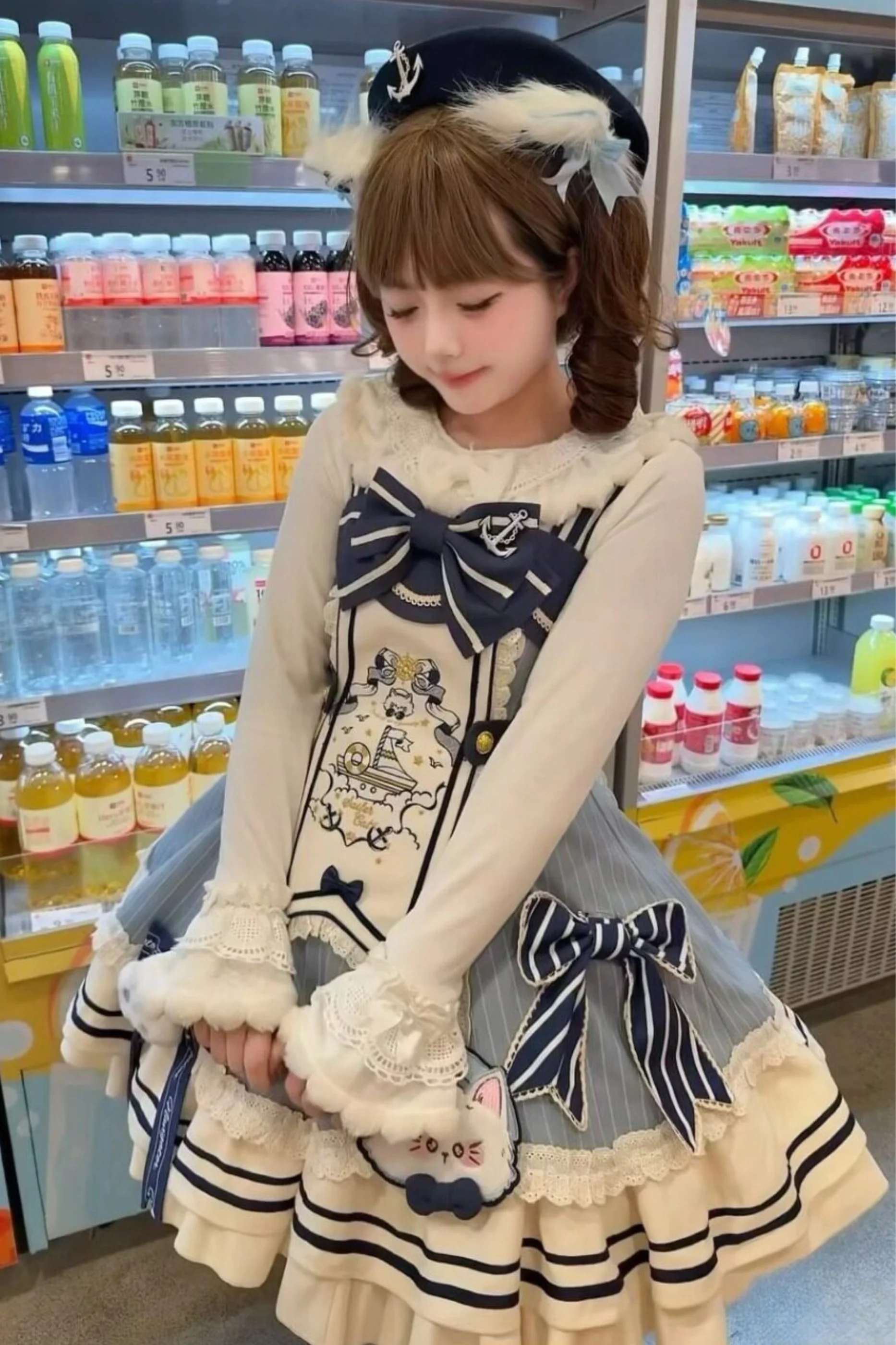 Candy Sailor Jacket + Jumper Skirt + Cat Hat + Headband - Image 20