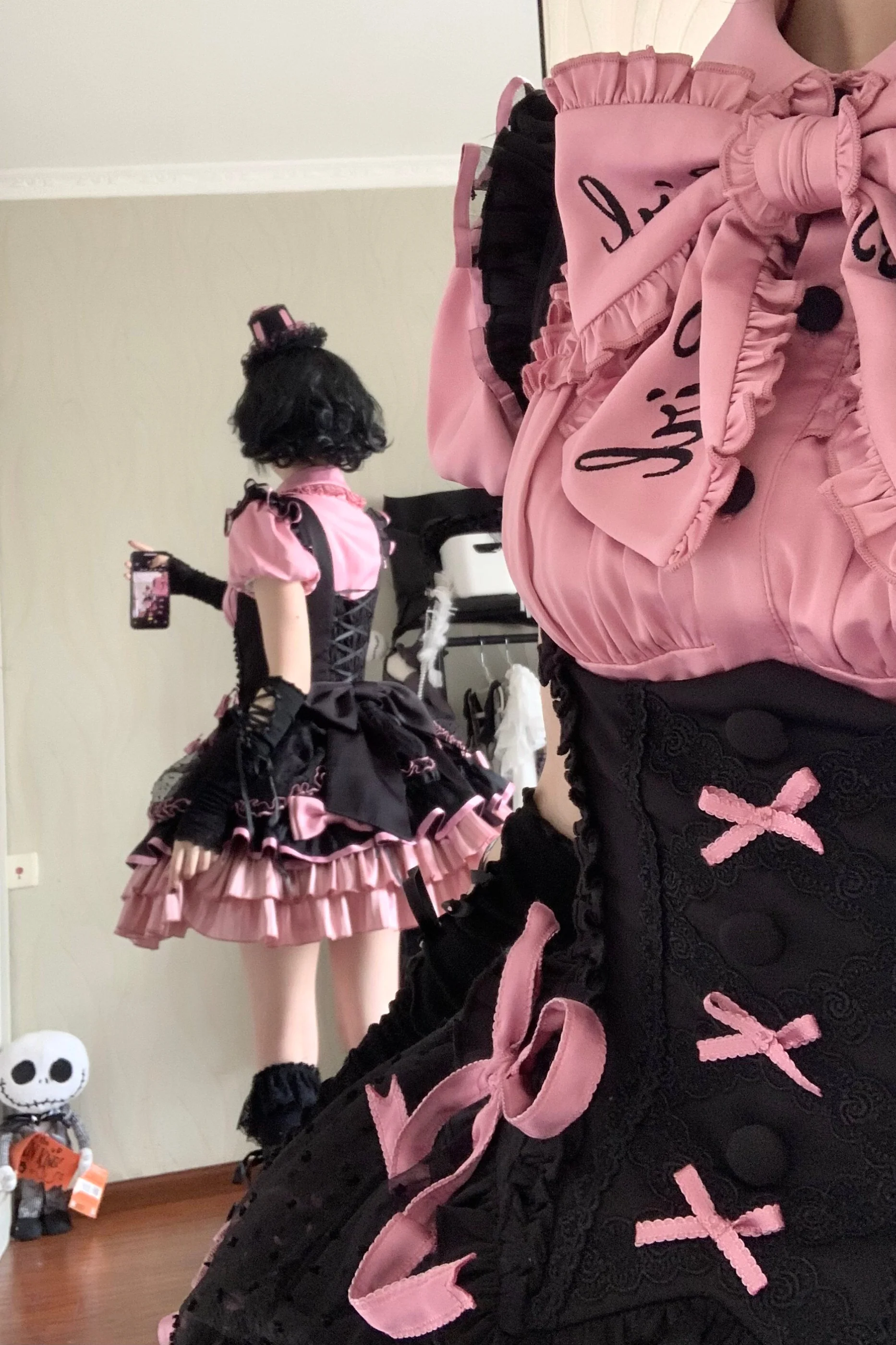 【Pre-order until March 10】Candy Heartbeat Lolita Shirt + Jumper Skirt + Hat + Ribbon - Image 16