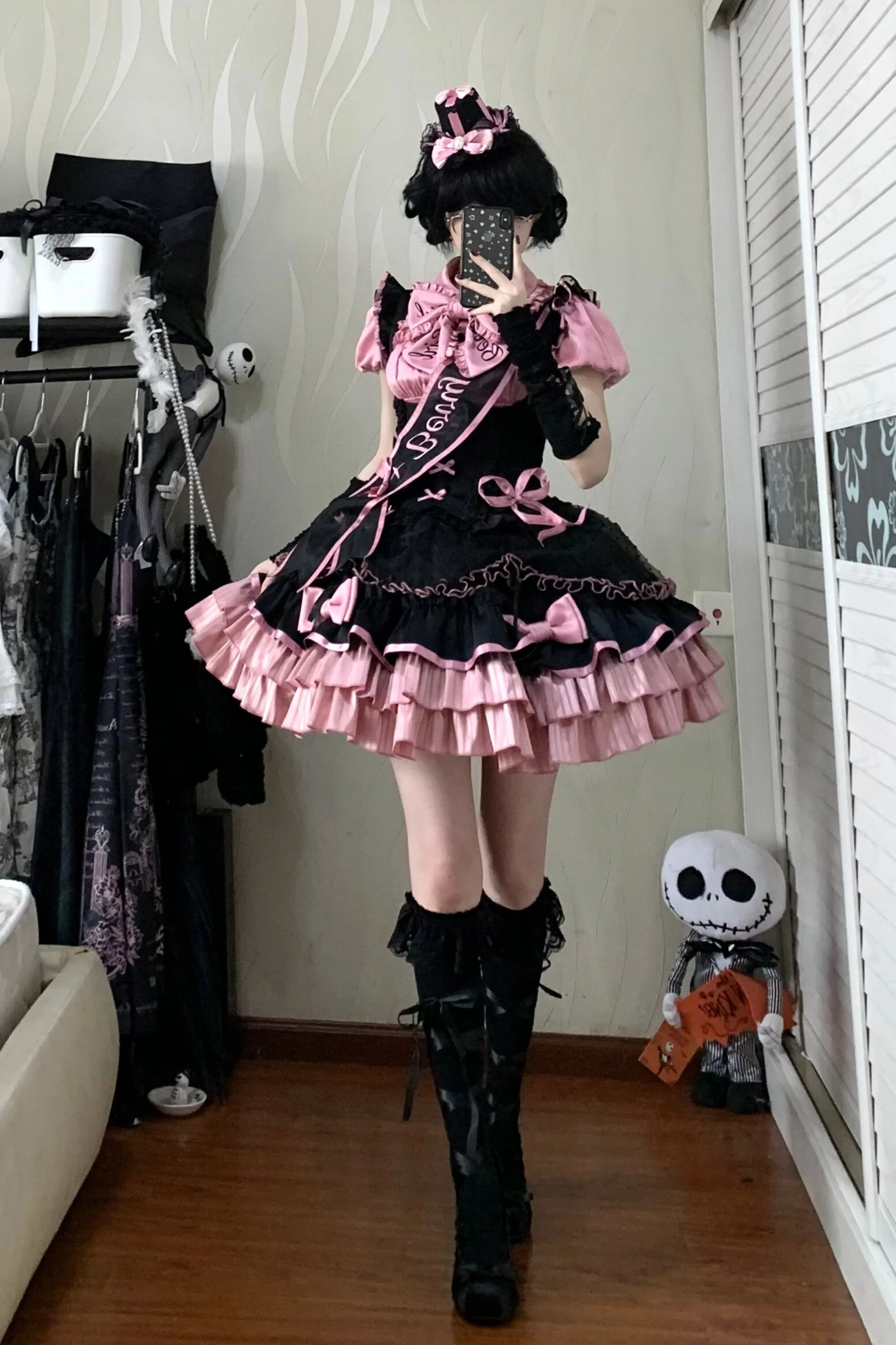 【Pre-order until March 10】Candy Heartbeat Lolita Shirt + Jumper Skirt + Hat + Ribbon - Image 18