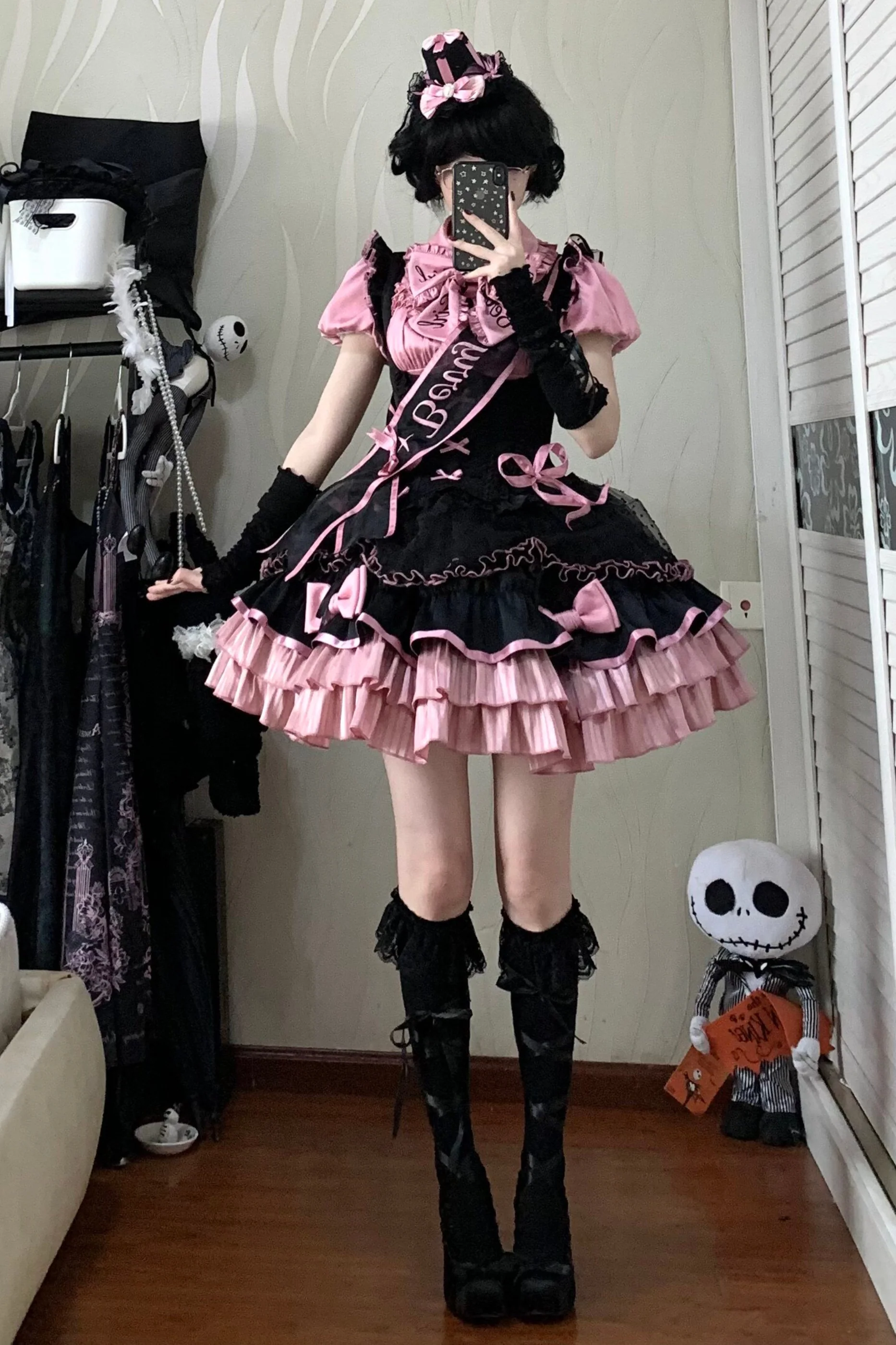 【Pre-order until March 10】Candy Heartbeat Lolita Shirt + Jumper Skirt + Hat + Ribbon - Image 19