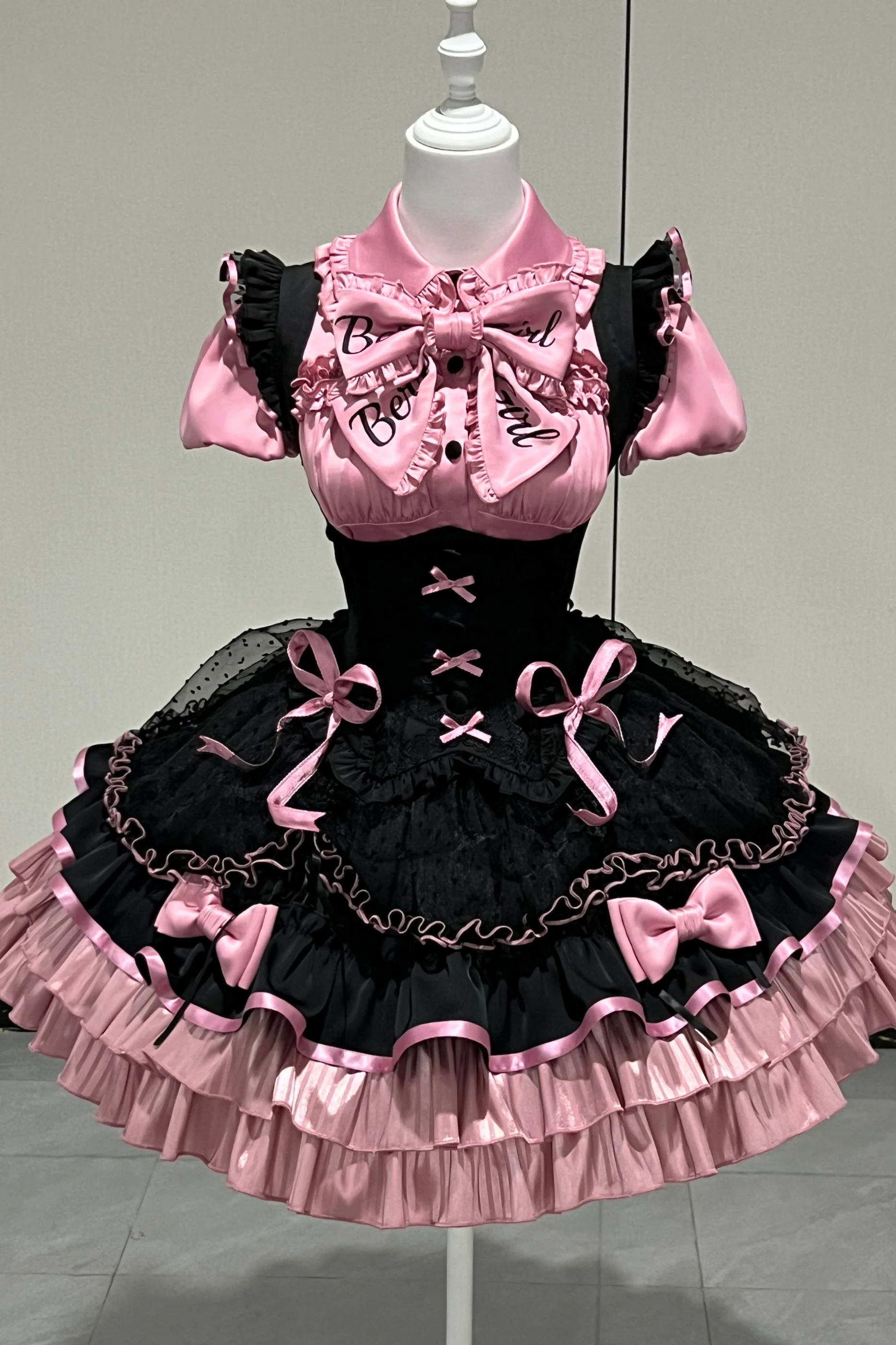 【Pre-order until March 10】Candy Heartbeat Lolita Shirt + Jumper Skirt + Hat + Ribbon - Image 2