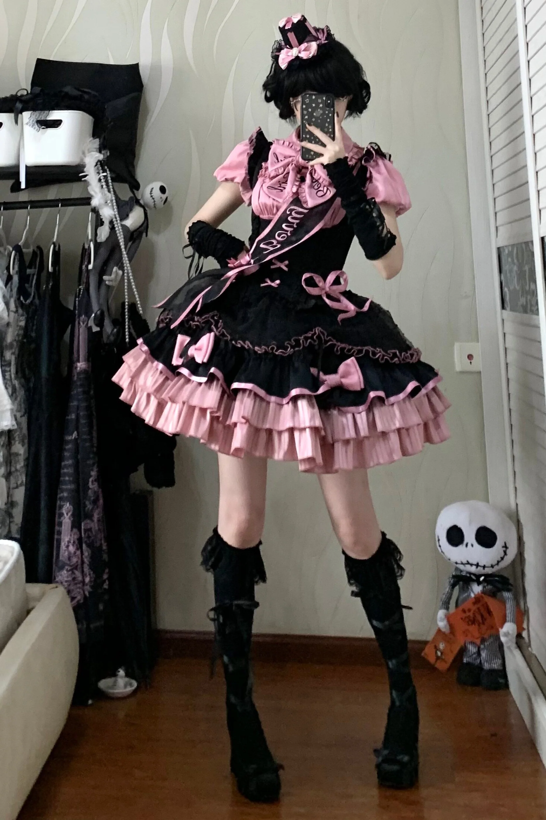 【Pre-order until March 10】Candy Heartbeat Lolita Shirt + Jumper Skirt + Hat + Ribbon - Image 20