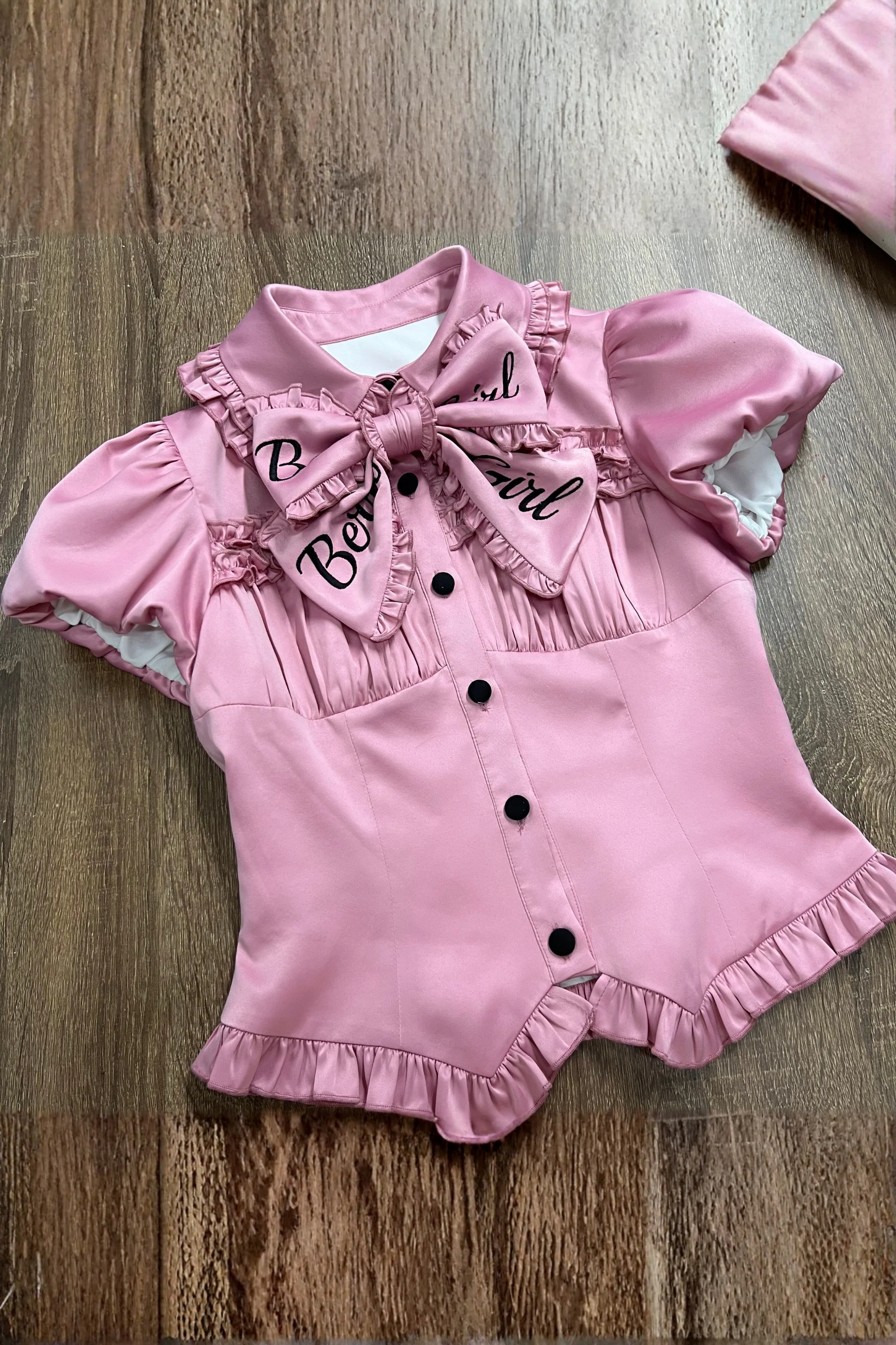 【Pre-order until March 10】Candy Heartbeat Lolita Shirt + Jumper Skirt + Hat + Ribbon - Image 9