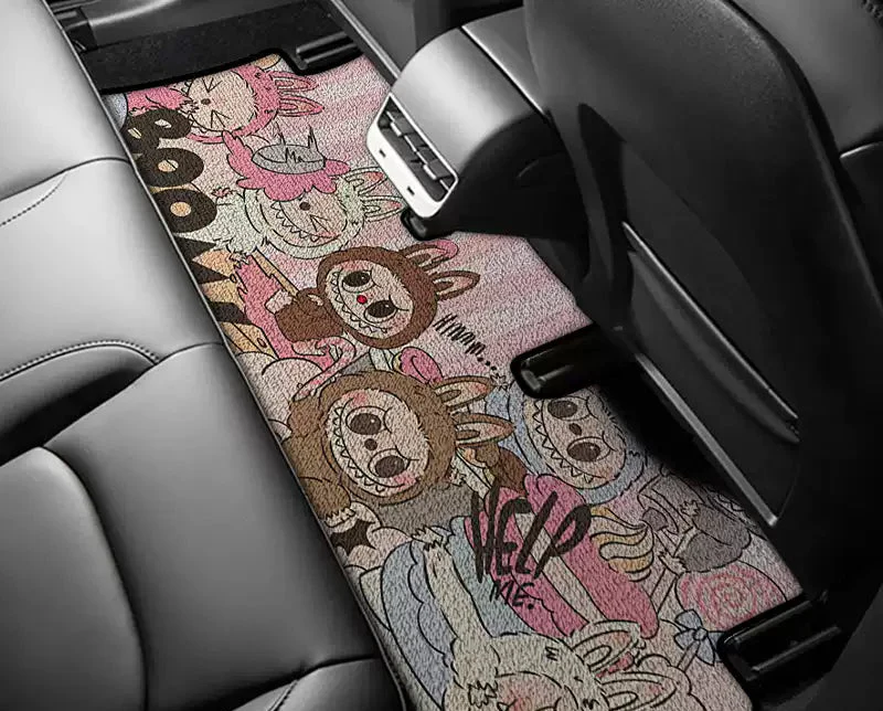 cartoon silk circle rear car floor mat - Image 3