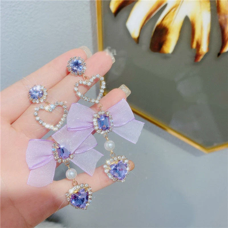 Cascading Bow Earrings - Image 2