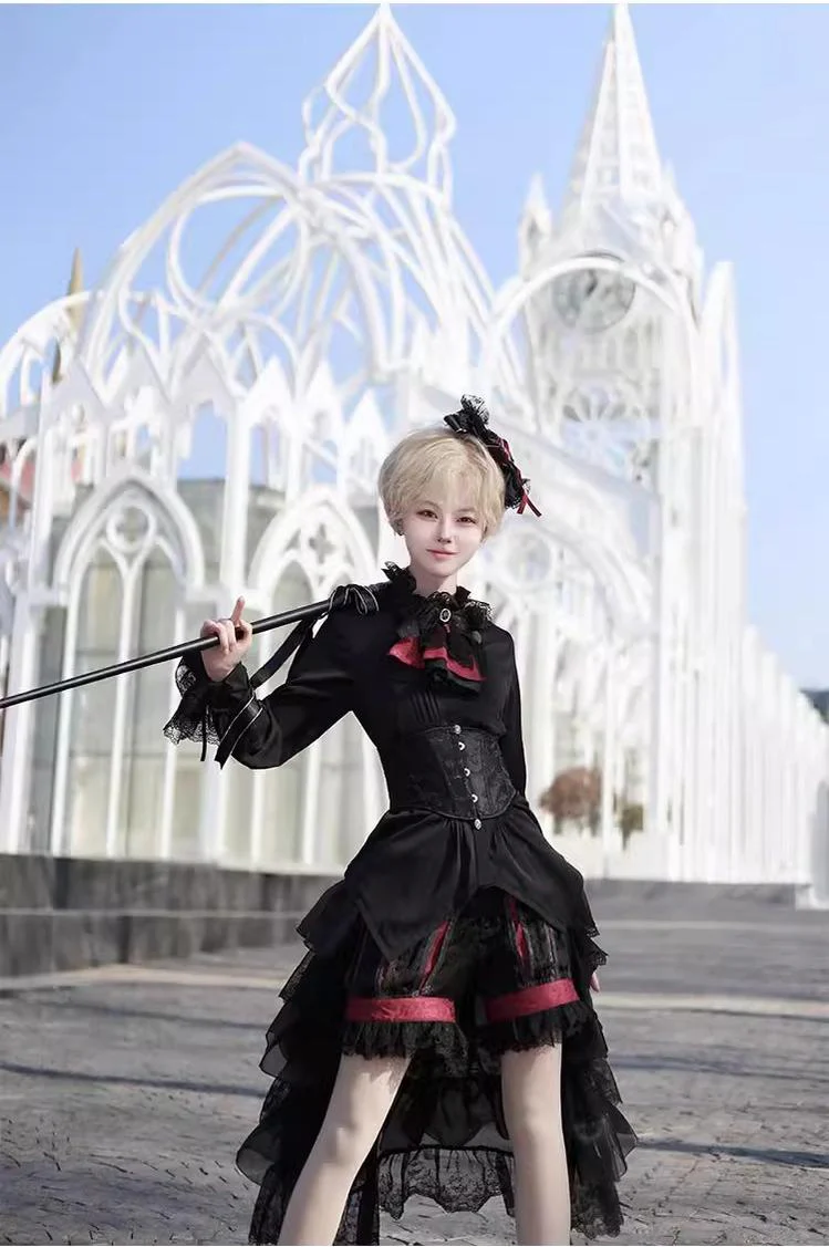 Ouji Lolita Shorts Suits Prince Male Lolita Shirt - Image 13