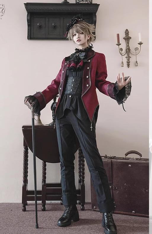 Ouji Lolita Shorts Suits Prince Male Lolita Shirt - Image 14