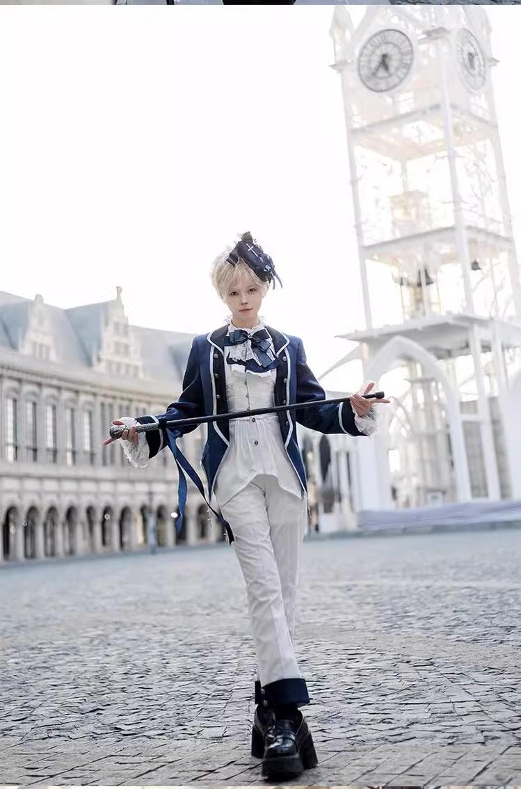 Ouji Lolita Shorts Suits Prince Male Lolita Shirt - Image 18